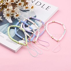 Cinturini mobili con perline heishi in argilla polimerica&nbsp;HJEW-JM00464