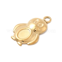 Cabochon-Fassungen für Anhänger aus Edelstahl 304&nbsp;STAS-B113-08G