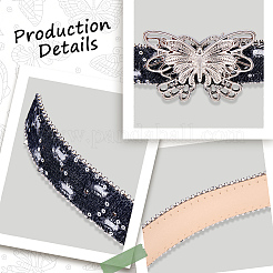 Ceintures de chaîne en cuir pu&nbsp;AJEW-WH20007-79P-01