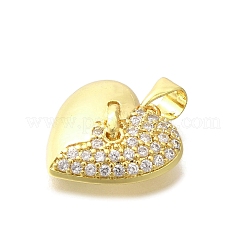 Pendentifs en laiton zircon cubique transparent&nbsp;KK-M297-26G