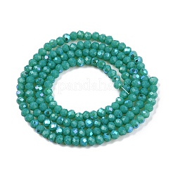 Chapelets de perles en verre opaque de couleur unie&nbsp;EGLA-A044-P1mm-L31