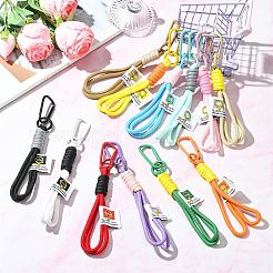 12 stücke 12 farben regenschirm schnur nylon seil anhänger dekorationen karabiner&nbsp;KEYC-CJ0001-18