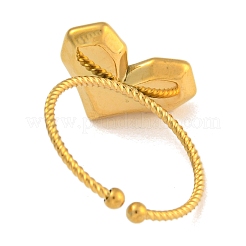 Bagues de manchette ouvertes en acier inoxydable 304 pour femmes&nbsp;LS-RJEW-L125-05G-01