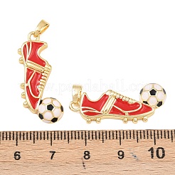 Pendentifs d'émail en laiton &nbsp;KK-C248-09G-01
