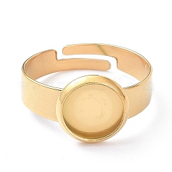 Componentes de anillos de dedo de acero inoxidable 304 ajustables con recubrimiento iónico (IP)&nbsp;STAS-P291-01A-G