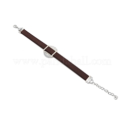PU bracelet sur cordon de cuir faisant&nbsp;AJEW-TAC0034-02A