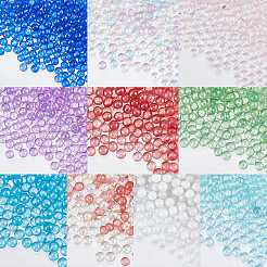 10 sachet de perles de caviar rondes transparentes de 10 couleurs&nbsp;MRMJ-OC0002-81