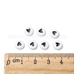 Flache runde Acrylperlen&nbsp;LS-MACR-PB37C9070-3