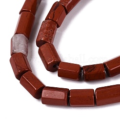 Los abalorios rojos jaspe hebras naturales&nbsp;GG-N002-01A-16