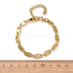 Bracelets à chaîne en acier inoxydable 304 en forme de grain de café pour femmes&nbsp;BJEW-F536-11G