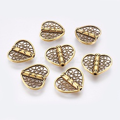 Perles en alliage de style tibétain&nbsp;TIBE-F025-27AG