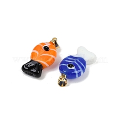 Colgantes artesanales de lampwork&nbsp;LAMP-A007-01G-02