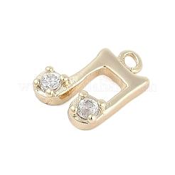 Gestell aus Messing mit Zirkonia-Anhängern&nbsp;KK-Q018-06G