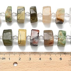 Natürlicher gelber Hämatoidquarz & weißer Mondstein & Quarzkristall & grüner Opal & Multi-Mondstein & Rhodonit-Perlenstränge&nbsp;G-L642-H07-01