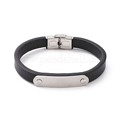 Pulsera de cordón de microfibra&nbsp;BJEW-P275-17P