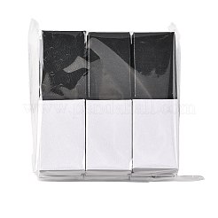 12 Stück Schmuckverpackungsboxen aus muschelförmigem Papier in 2 Farben mit schwarzem Schaumstoffeinsatz&nbsp;CON-FS0001-28B