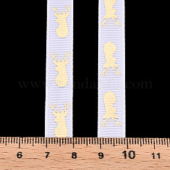 Rubans gros-grain imprimés en polyester&nbsp;ORIB-TAC0006-01A