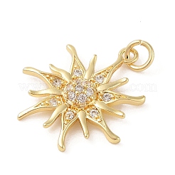 Pendentifs en laiton zircon cubique transparent&nbsp;ZIRC-P121-05D-G