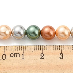 Fili di perle di conchiglie galvanizzate&nbsp;X-SHEL-F008-03B-02