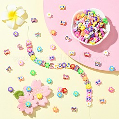 200pcs 2 Arten handgemachte Polymer-Ton-Perlen&nbsp;CLAY-CJ0002-04