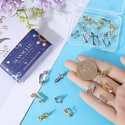 24 Stück 6 Stile 304 Edelstahl Ohrclip-Konverter Zubehörse&nbsp;STAS-SC0006-79