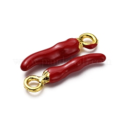 Pendentifs d'émail en alliage&nbsp;ENAM-WH0056-05G-04
