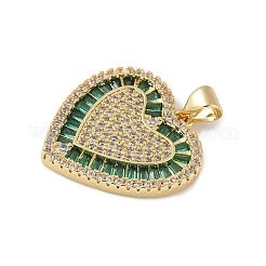 Colgante micropavé cubic zirconia de latón&nbsp;KK-H079-06G