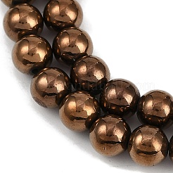 Fili di perline di ematite magnetica sintetica elettrolitica&nbsp;G-G174-L01-04