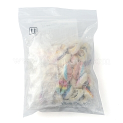 40 pz 5 stili stampati perline di conchiglia di ciprea naturale&nbsp;SSHEL-FS0001-02