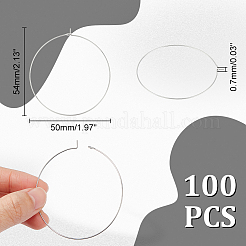 100 Stück 304 Edelstahl chirurgischer Edelstahl Weinglas Charms Ringe&nbsp;STAS-UN0056-04