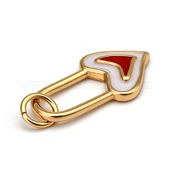 Ciondoli smaltato in ottone&nbsp;KK-B026-26G-A