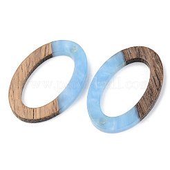 Pendentifs en bois de résine et de noyer&nbsp;RESI-S389-022A