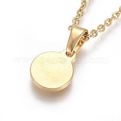 Colliers pendentifs en acier inoxydable 304&nbsp;NJEW-F275-32G
