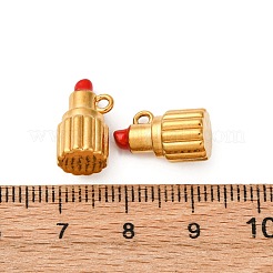 304 Edelstahl Emaille Charms Lippenstift Charm&nbsp;STAS-Q363-11B-G