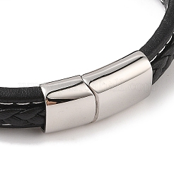 Geflochtene Armbänder aus Mikrofaser-Lederband&nbsp;BJEW-B096-09AS