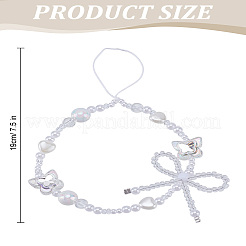1 Stück Handy-Armbänder aus Kunststoff mit Perlen für Damen&nbsp;HJEW-LP0001-29