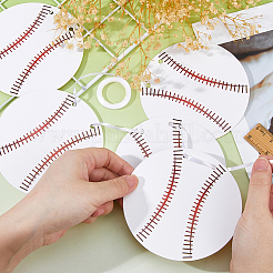 8 Beutel Papier-Baseball-Hängebanner&nbsp;AJEW-FH0006-97