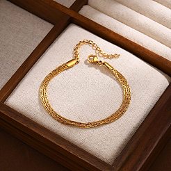 Mehrsträngige Armbänder aus Edelstahl&nbsp;PW-WGEA4EE-01