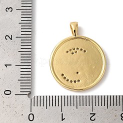 Ciondoli in ottone con zirconi chiari con placcatura a cremagliera&nbsp;KK-Z056-24G