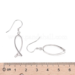 Anlaufschutz rhodiniert 925 Sterling Silber Ohrring Zubehör&nbsp;STER-F048-38P