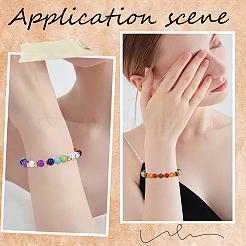 DIY-Set zur Herstellung von Stretch-Armbändern aus natürlichen und synthetischen gemischten Edelsteinen mit runden Perlen&nbsp;DIY-SC0024-65
