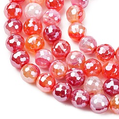 Brins de perles d'agate à bandes naturelles&nbsp;G-B191-A01-8mm