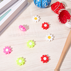 8 smorzatore per racchetta da tennis in silicone a forma di fiore&nbsp;AJEW-CN0005-02