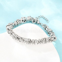 Bracelets à chaîne byzantine en acier inoxydable 304 pour femmes et hommes&nbsp;BJEW-H643-09P