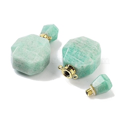 Pendentifs de bouteille de parfum en pierre mélangée naturelle&nbsp;G-Q163-10G