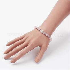 Natürlichen Rosenquarz Stretch-Armbänder&nbsp;BJEW-JB02818