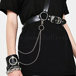 3 Stück 3 Stile Legierung & Eisen Ring Kette Gürtel für Hosen&nbsp;AJEW-SC0031-15