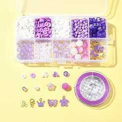 DIY-Schmucksets für Armbänder aus runden Acryl- und Glasperlen&nbsp;DIY-FS0006-29C