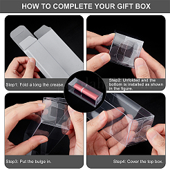 30 Stück rechteckige transparente PVC-Geschenkverpackung aus Kunststoff&nbsp;CON-NB0002-11