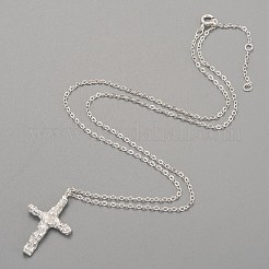 925 sterling silver collane ciondolo&nbsp;NJEW-H209-12P